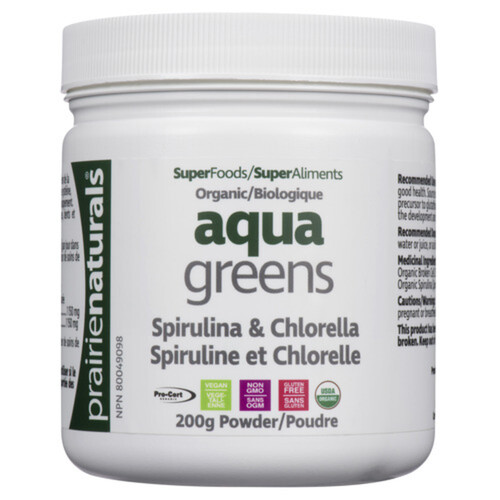 Prairie Naturals Organic Aqua Greens 200 g