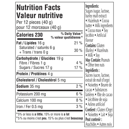 Lindt Swiss Classic Milk Chocolate Bar Hazelnut 100 g