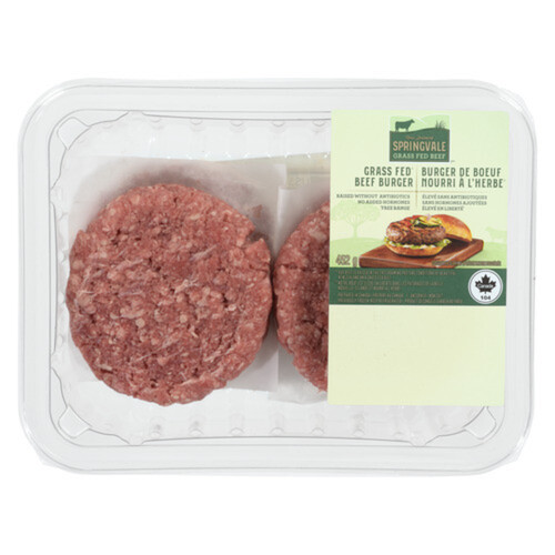 Springvale Fresh Grass Fed Beef Burgers 452 g