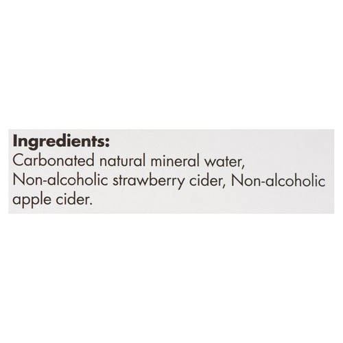 Viveau Sparkling Water Ready To Drink Strawberry 4 x 250 ml (cans)