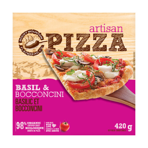 Rocky Mountain Frozen Artisan Pizza Basil Bocconcini 420 g