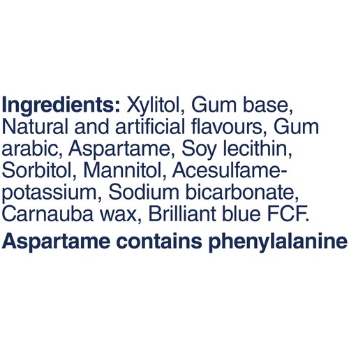 Excel Sugar Free Soft Chew Chewing Gum Peppermint Flavoured Bottle of 40 Pieces 1 EA