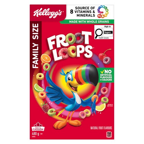 Kellogg's Froot Loops Cereal 480 g