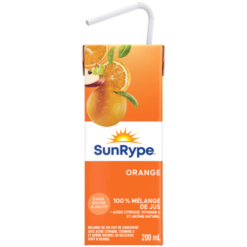 SunRype Pure Orange Juice Boxes 5 x 200 ml