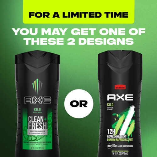 Axe Body Wash Kilo Kaffir Lime Coconut 473 ml Voilà Online