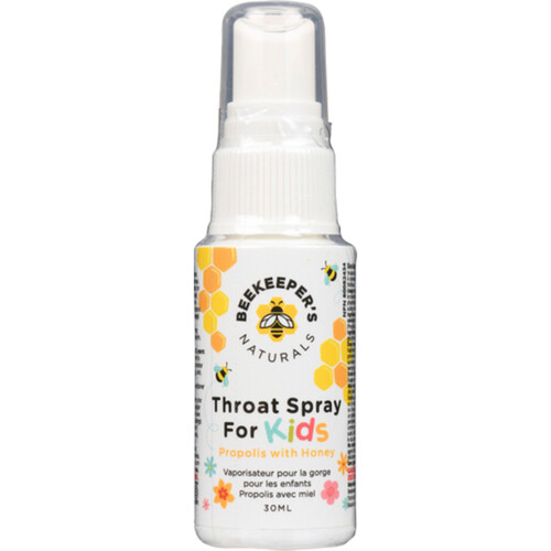 Beekeeper's Naturals Throat Spray For Kids Propolis With Honey 30 ml