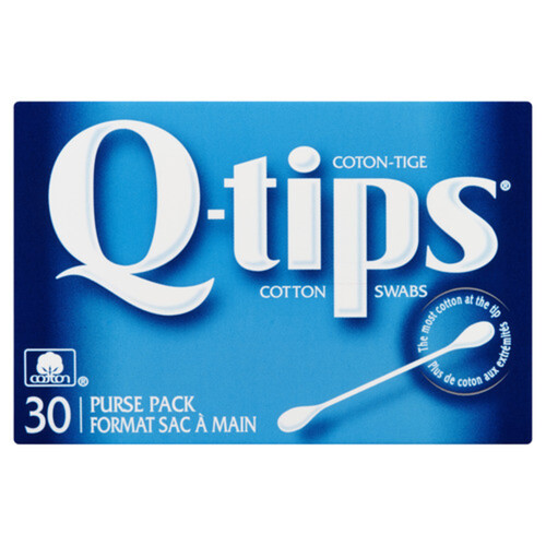 Q-Tips Cotton Swabs Travel Pack 30 EA