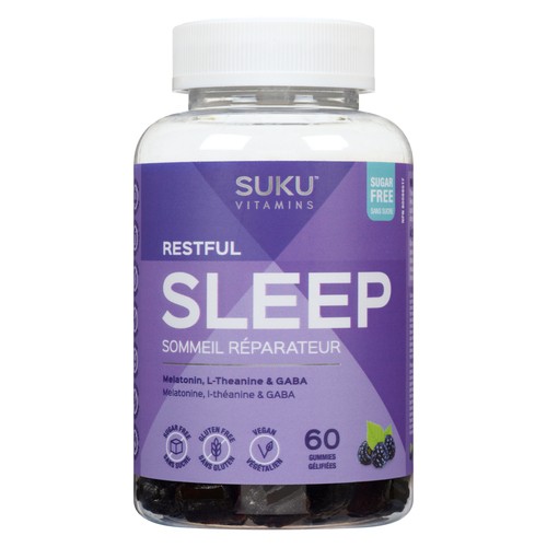 SUKU Vitamins Vegan Restful Sleep Gummies 60 Count