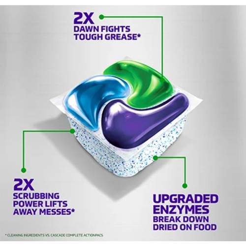 Cascade Platinum Plus Dishwasher Detergent Action Pack Fresh Scent 12 EA