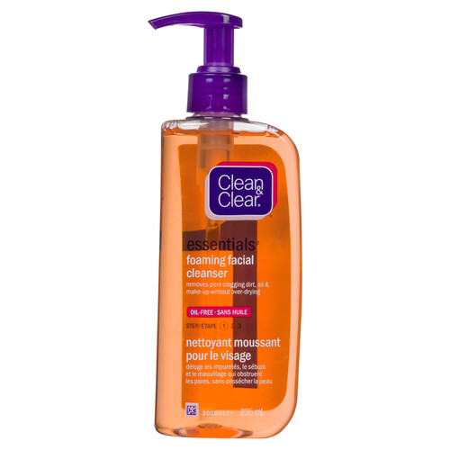 Clean & Clear Oil-Free Foam Facial Cleanser 235 ml