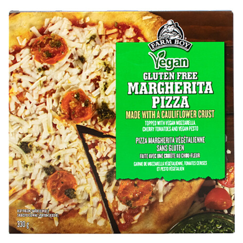 Farm Boy Frozen Vegan Pizza Margherita Cauliflower Crust 330 g