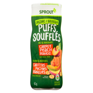 Sprout Organic Baby Puffs Carrot Peach Mango 43 g Voilà Online