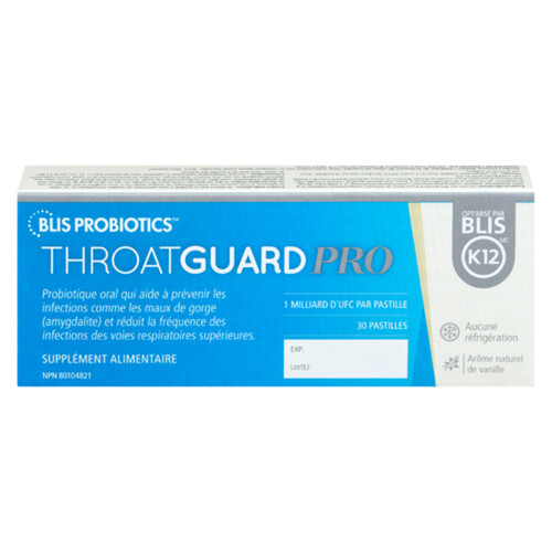 BLIS Probiotics ThroatGuard Pro Lozenges Dietary Supplement 30 Count