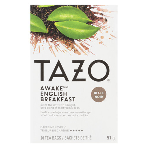 Tazo Tea Awake English Breakfast 20 Tea Bags 