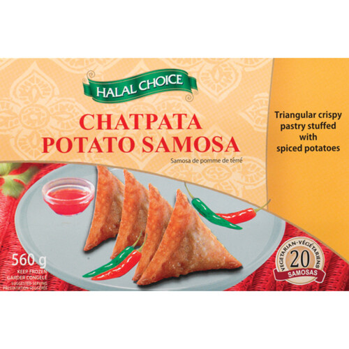 Halal Choice Chatpata Samosa 560 g (frozen)