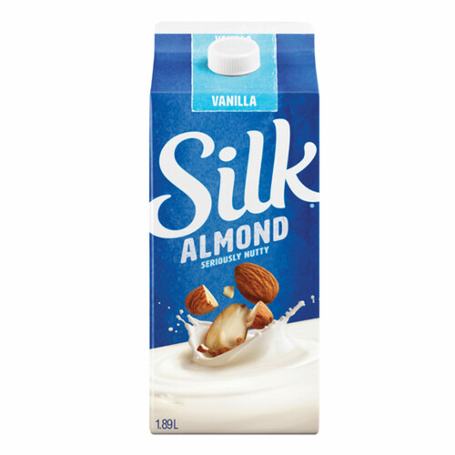 Silk Dairy-Free Almond Beverage Vanilla Flavour 1.89 L