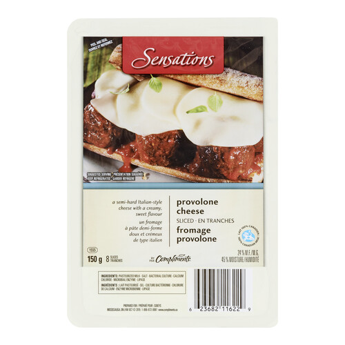 Sensations Sliced Cheese Provolone 8 Slices 150 g