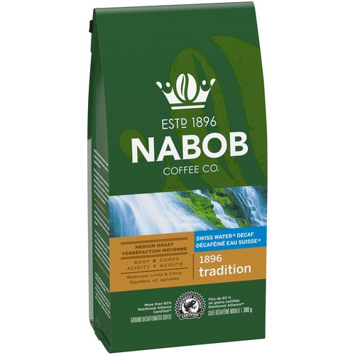 Nabob Ground Coffee Decaffeinated 1896 Tradition Swiss Water 300 g