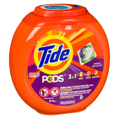Tide Liquid Pods Laundry Detergent Spring Meadow 1.86 kg