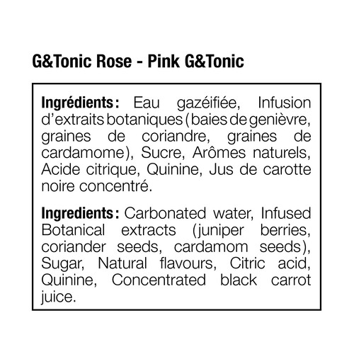 Clever Mocktail Non-Alcoholic Beverage Gin & Tonic Rose 355 ml (can)