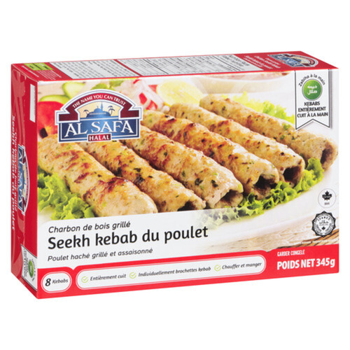 Al Safa Halal Frozen Chicken Seekh Kebab 345 g