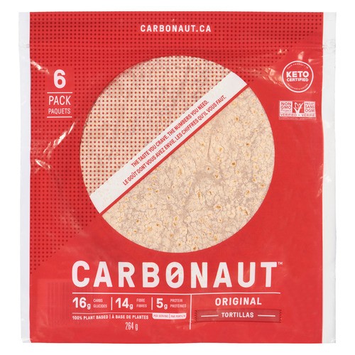 Carbonaut Tortillas Original 8-Inch 264 g (frozen)
