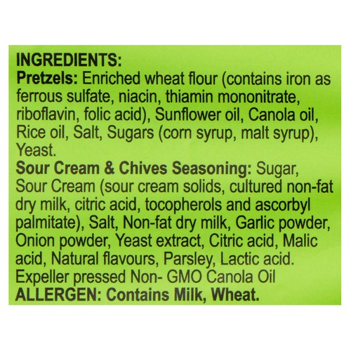 Exclusive Brands Snack Pretzel Pzazz Sour Cream & Chive 200 g