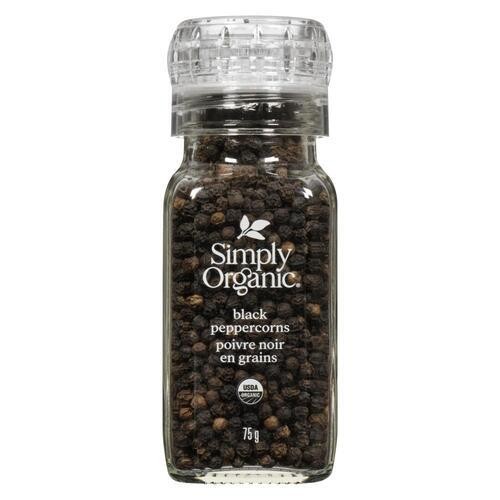 Simply Organic Black Peppercorn Grinder 75 g