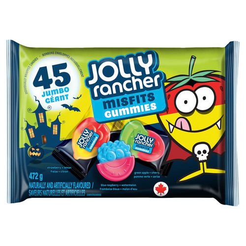 Jolly Rancher Assorted Candy Misfits Gummies 472 g - Voilà Online