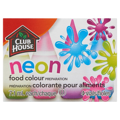 Club House Food Colour Neon 4 x 7.1 ml