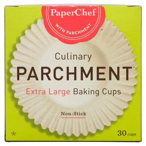 PaperChef Parchment Baking Cups Extra Large Non-Stick 30 EA