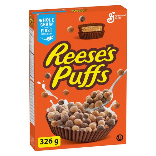 Reese's Puffs Cereal Peanut Butter Chocolate Whole Grains 326 g