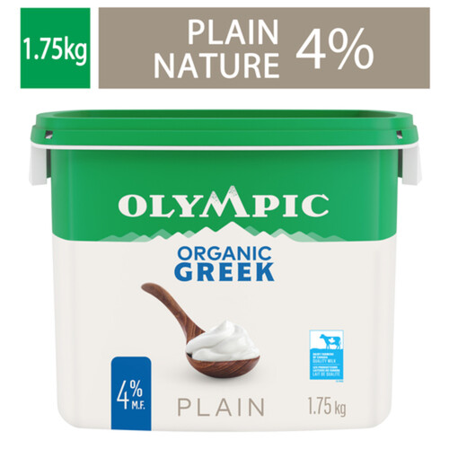 Olympic Organic Greek Yogurt Plain 4% 1.75 kg