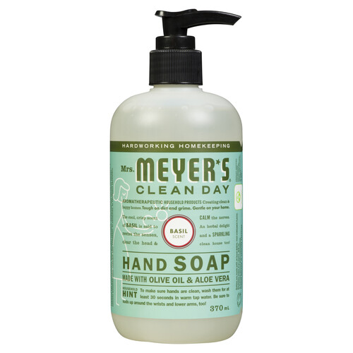 Mrs. Meyer's Clean Day Hand Soap Basil 370 ml