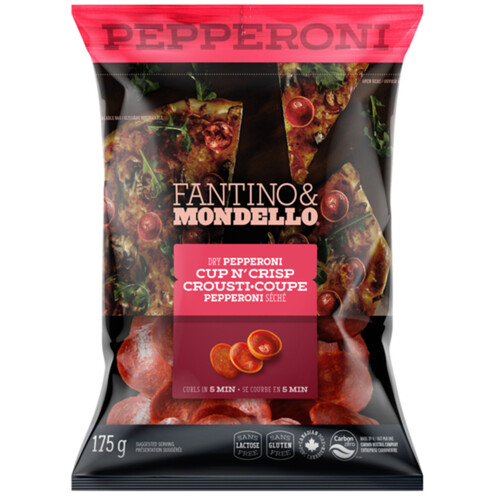 Fantino & Mondello Deli Sliced Dry Pepperoni Cup N’ Crisp 175 g