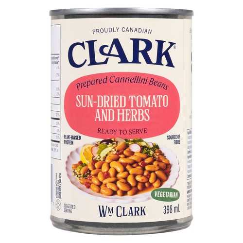 Clark Canned Cannellini Beans Sun-Dried Tomato And Herbs 398 ml