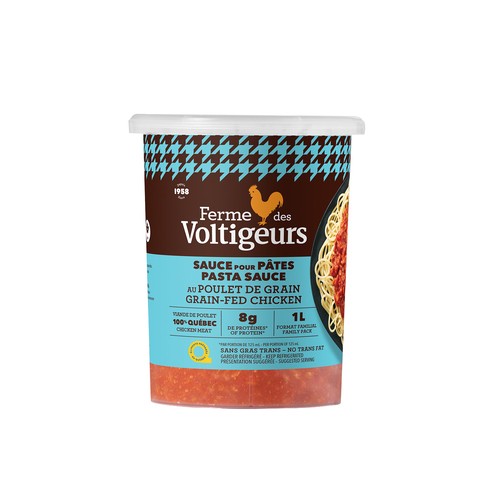 Ferme Des Voltigeurs Pasta Sauce Chicken Grain-Fed 1 L