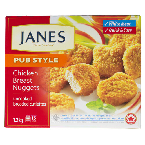 Janes Frozen Chicken Nuggets Pub Style 1.2 kg