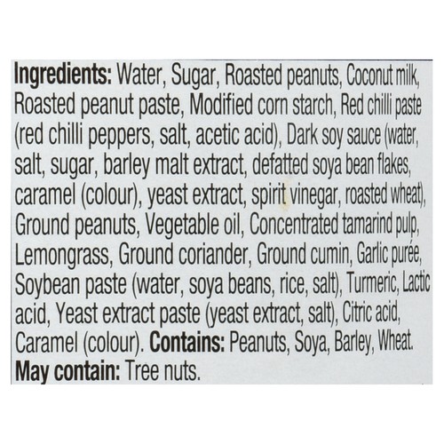 Blue Dragon Cooking Sauce Peanut Satay 270 ml
