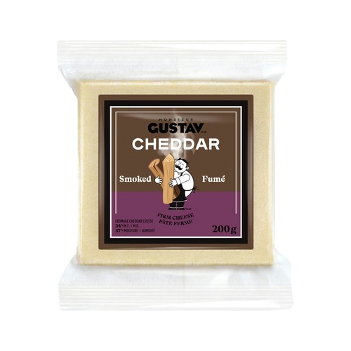 Monsieur Gustav 34% Cheddar Cheese Smoked 200 g