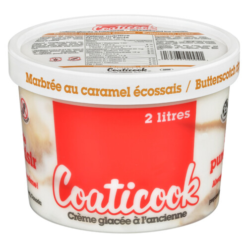 Coaticook Gluten-Free Ice Cream Butterscotch Ripple 2 L