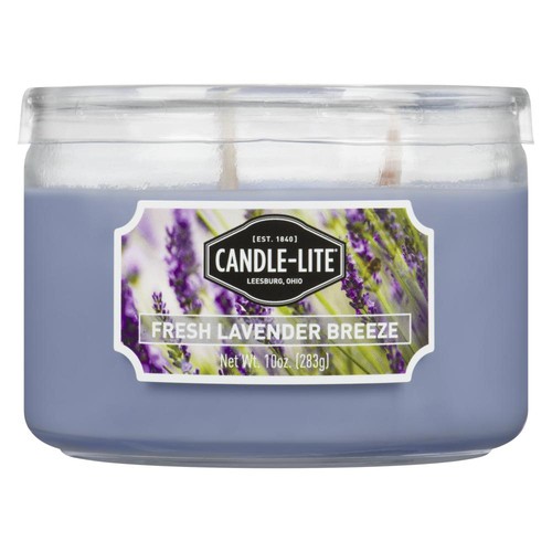 Candle-lite 3 Wick Candle Jar Fresh Lavender Breeze 1 Pack