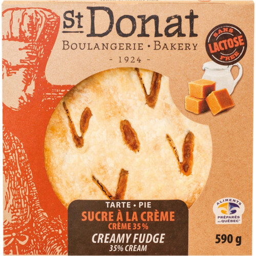 St-Donat Bakery Creamy Fudge Lactose Free Pie 590 g (frozen)