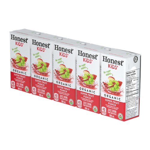 Honest Kids Organic Juice Fruit Punch 5 x 200 ml