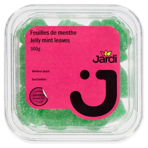 Les Aliments Jardi Jelly Mint Leaves 300 g