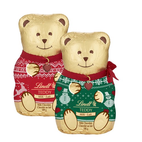 Lindt Christmas Milk Chocolate Teddy Sweater 100 g