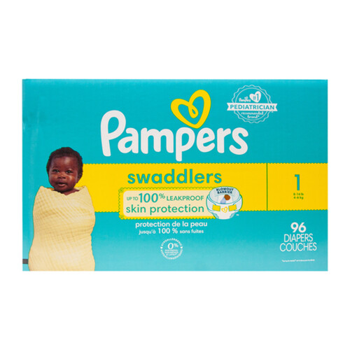 Pampers Swaddlers Diapers Size 1 96 Count