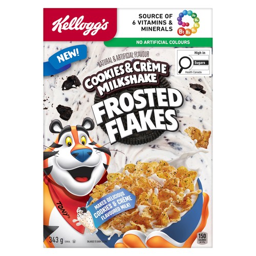 Kellogg's Frosted Flakes Cereal Cookies And Creme 343 g