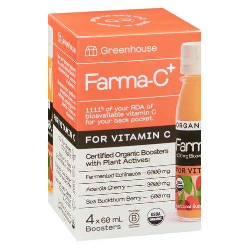 Greenhouse Juice Farma-C Plus 4 x 60 ml (bottles)