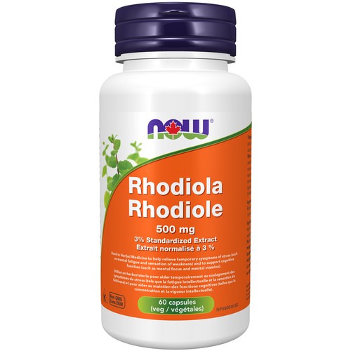 Now Rhodiola 500 mg Capsules 60 Count